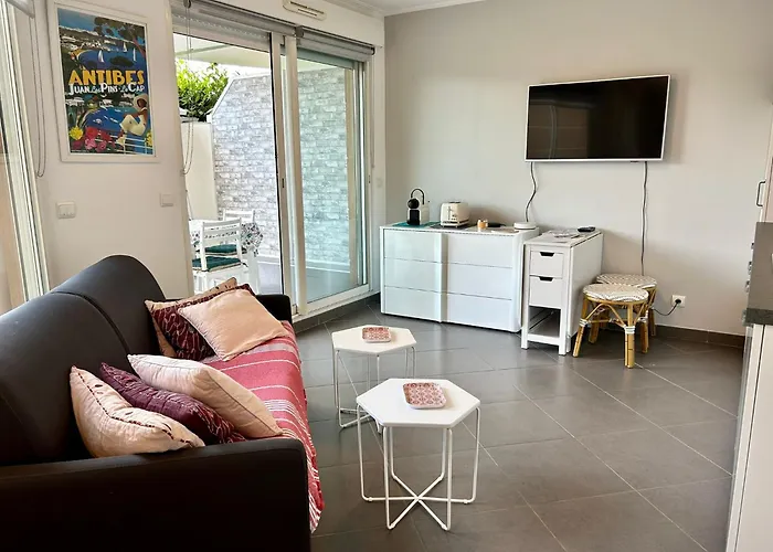 Joli Studio Climatise Avec Jardin Dans Residence Avec Piscine
